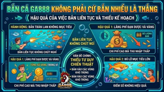 Bắn Cá GA888 không phải cứ bắn nhiều là thắng