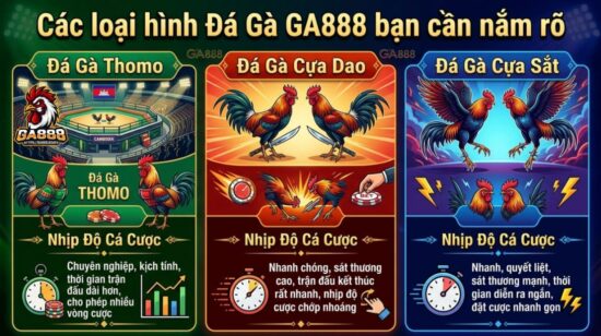 Các loại hình Đá Gà GA888 bạn cần nắm rõ