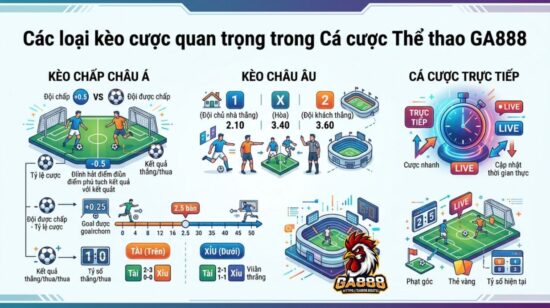 Các loại kèo quan trọng trong Thể Thao GA888