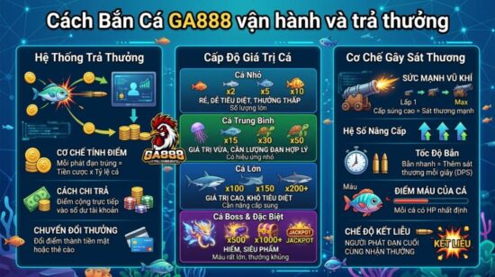 Cách Bắn Cá GA888 vận hành và trả thưởng