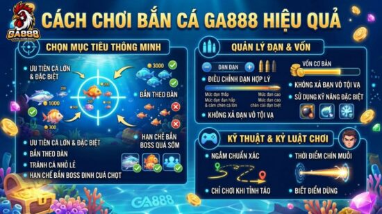 Cách chơi Bắn Cá GA888 hiệu quả