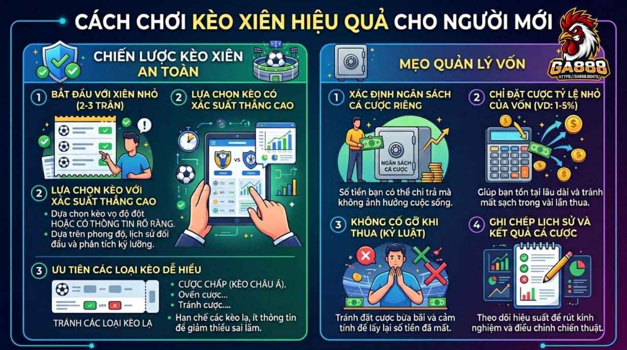 Cách chơi kèo xiên hiệu quả cho người mới