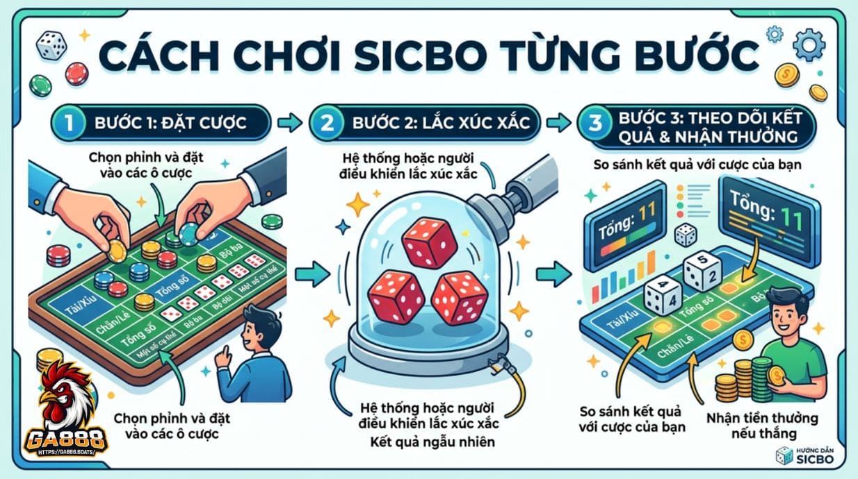 Cách chơi Sicbo từng bước