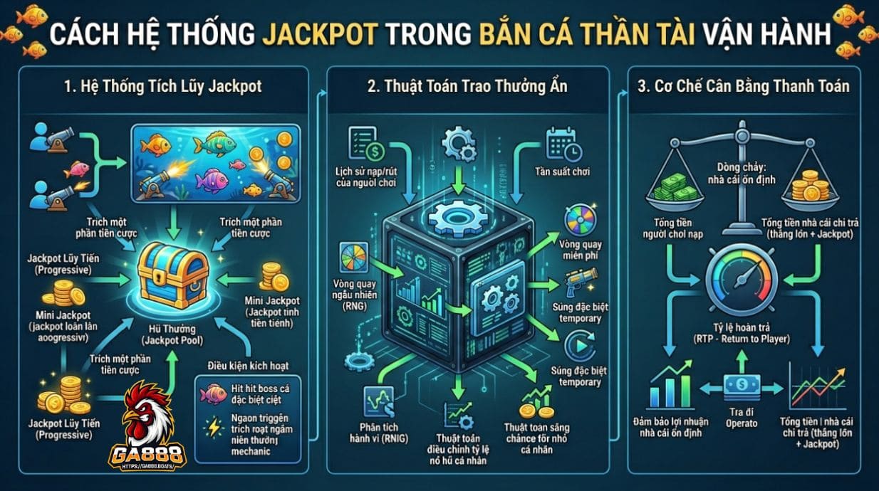 Cách hệ thống jackpot trong bắn cá Thần Tài vận hành 
