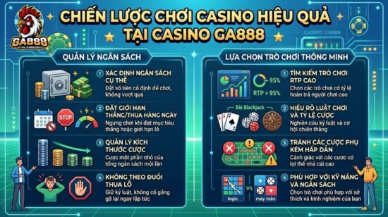 Chiến lược chơi casino hiệu quả tại Casino GA888