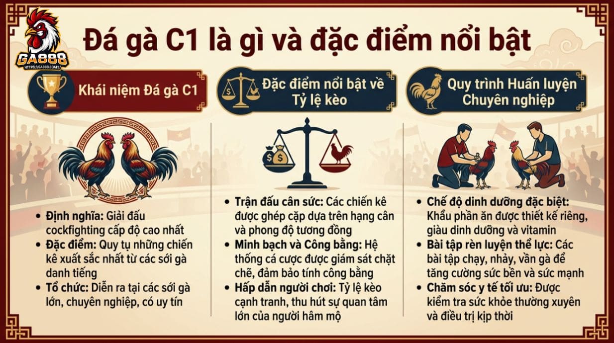 Đá gà C1 là gì và đặc điểm nổi bật