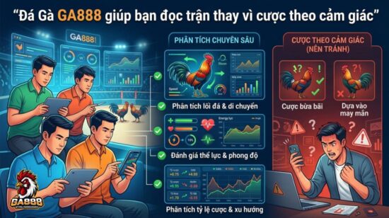 Đá Gà GA888 giúp bạn đọc trận thay vì cược theo cảm giác
