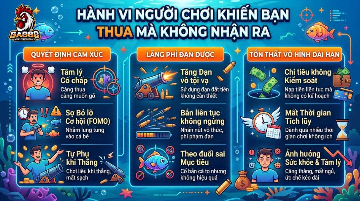 Hành vi người chơi khiến bạn thua mà không nhận ra