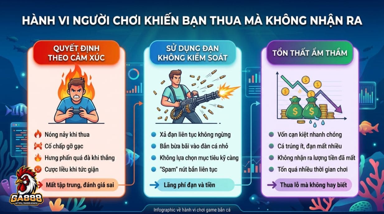 Hành vi người chơi khiến bạn thua mà không nhận ra