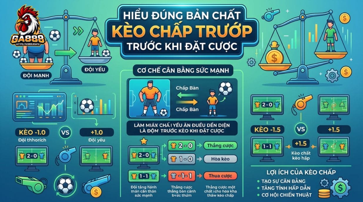 Hiểu đúng bản chất kèo chấp trước khi đặt cược