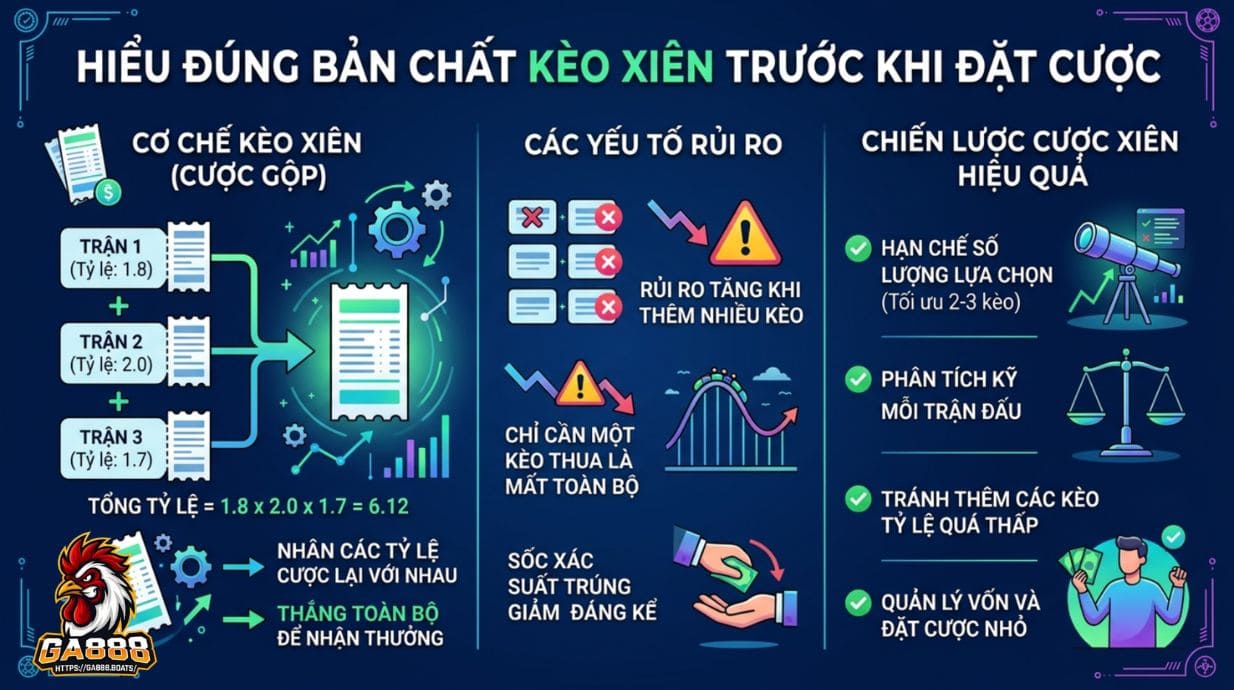 Hiểu đúng bản chất kèo xiên trước khi đặt cược