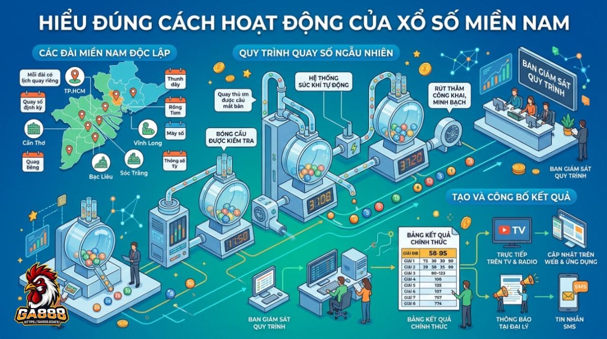 Hiểu đúng cách hoạt động của xổ số miền Nam