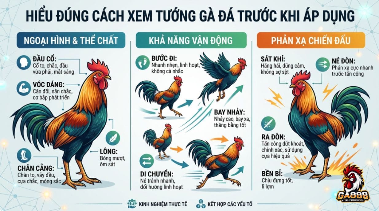 Hiểu đúng cách xem tướng gà đá trước khi áp dụng