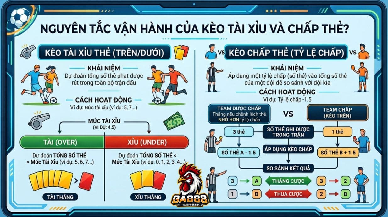 Nguyên tắc vận hành của kèo tài xỉu và chấp thẻ?