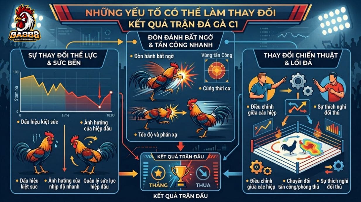 Những yếu tố có thể làm thay đổi kết quả trận đá gà C1 