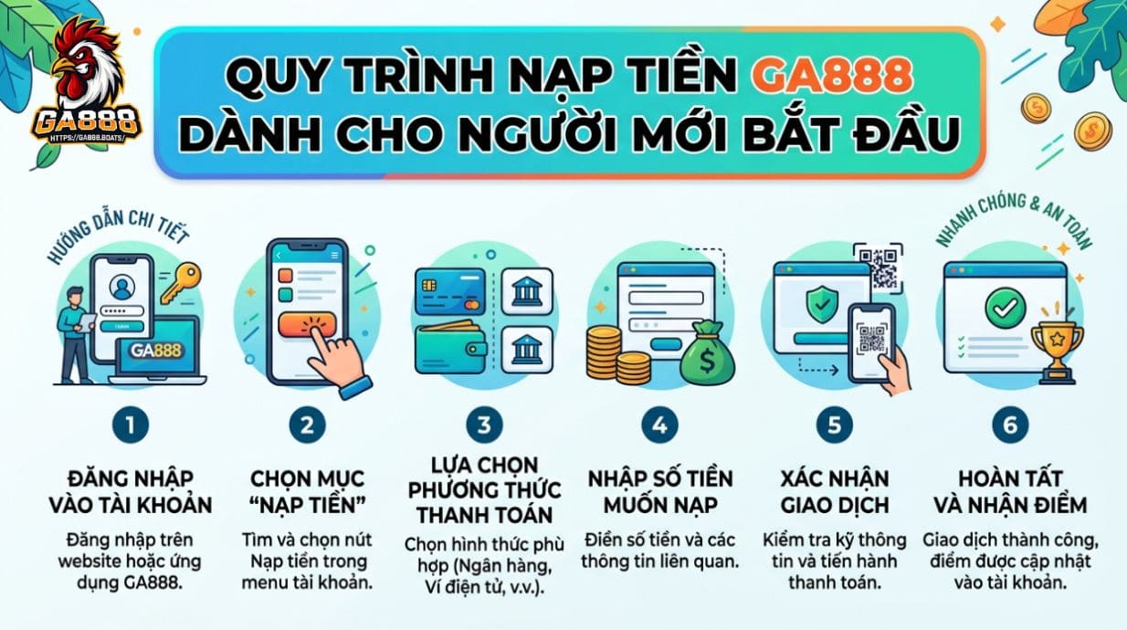 Quy trình nạp tiền GA888 dành cho người mới bắt đầu