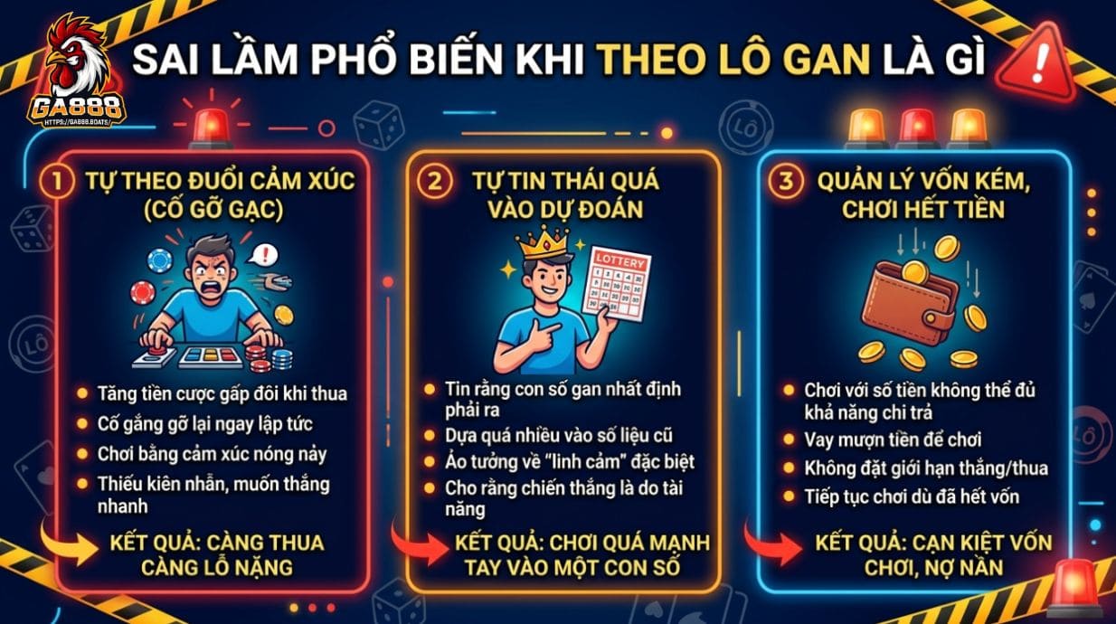 Sai lầm phổ biến khi theo lô gan là gì?