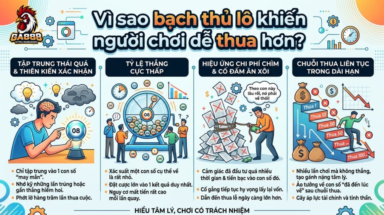 Vì sao bạch thủ lô khiến người chơi dễ thua hơn?