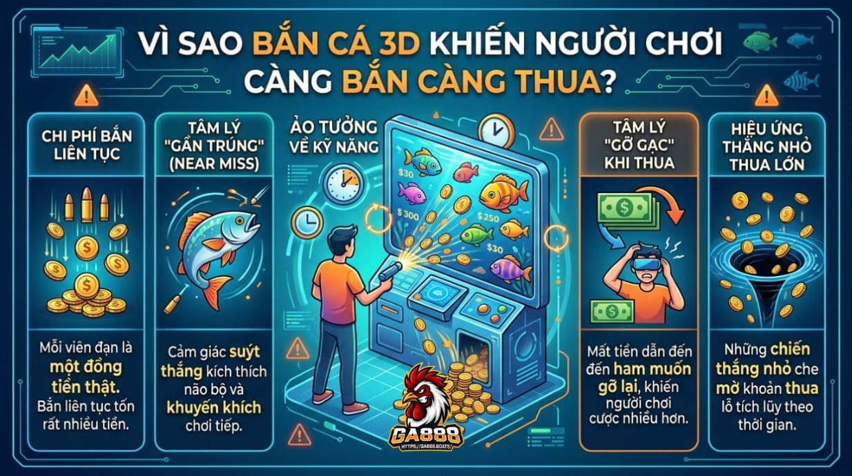 Vì sao bắn cá 3D khiến người chơi càng bắn càng thua?