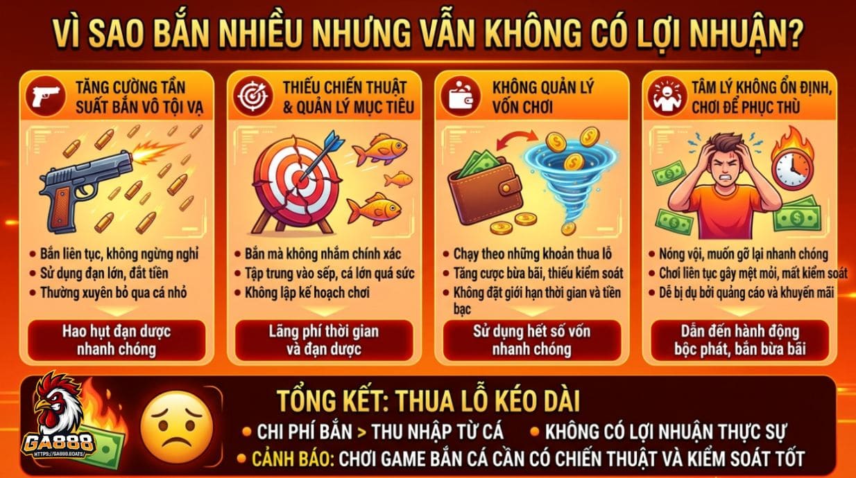 Vì sao bắn nhiều nhưng vẫn không có lợi nhuận?