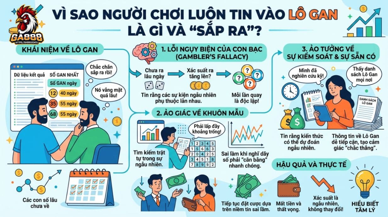 Vì sao người chơi luôn tin vào lô gan là gì và “sắp ra”?