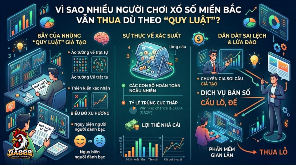 Vì sao nhiều người chơi xổ số miền Bắc vẫn thua dù theo “quy luật”?