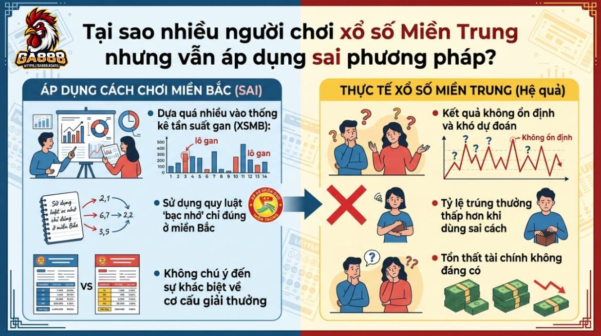 Vì sao nhiều người chơi xổ số miền Trung nhưng vẫn áp dụng sai cách?