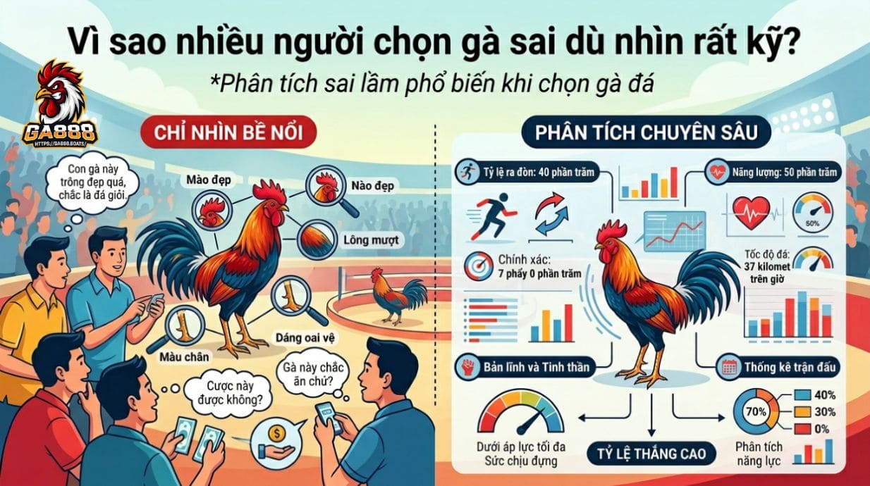 Vì sao nhiều người chọn gà sai dù nhìn rất kỹ?