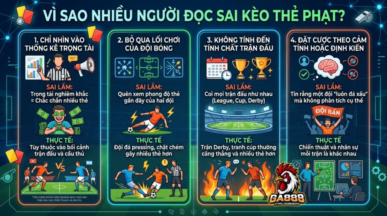Vì sao nhiều người đọc sai kèo thẻ phạt?