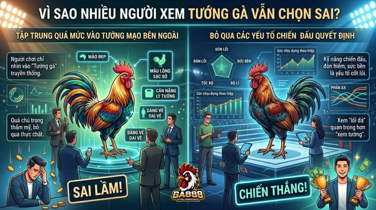 Vì sao nhiều người xem tướng gà vẫn chọn sai?