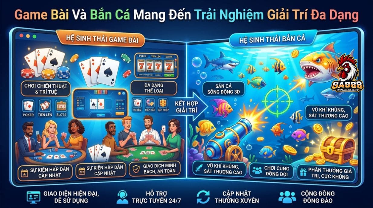 Game Bài Và Bắn Cá Mang Đến Trải Nghiệm Giải Trí Đa Dạng
