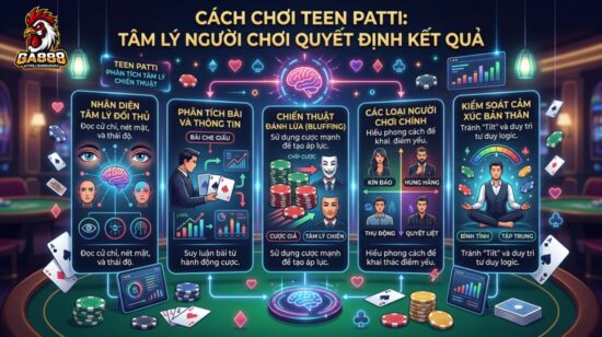 Cách Chơi Teen Patti: Tâm Lý Người Chơi Quyết Định Kết Quả