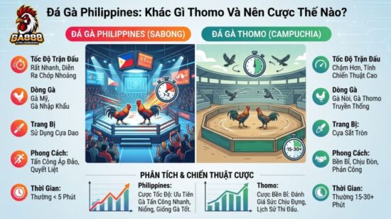 Đá Gà Philippines: Khác Gì Thomo Và Nên Cược Thế Nào?