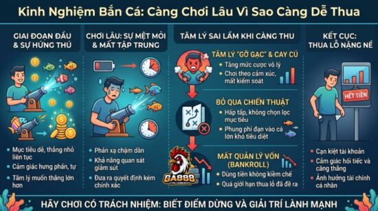Kinh Nghiệm Bắn Cá: Càng Chơi Lâu Vì Sao Càng Dễ Thua