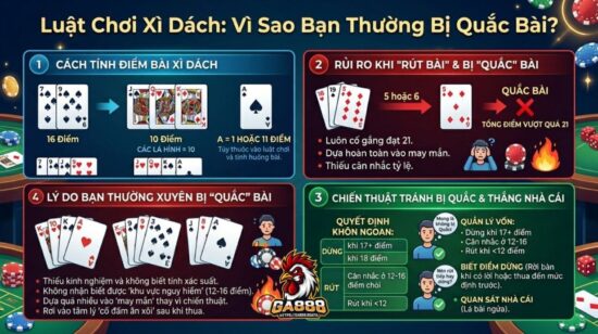 Luật Chơi Xì Dách: Vì Sao Bạn Thường Bị Quắc Bài?